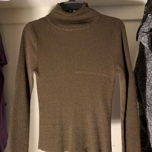 BrownTurtleneck Sweater
